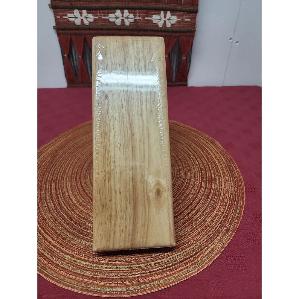 WUSTOF 9 Slot Knife Block Solid Birch Natural #7250-1-100 New In Packging No Box